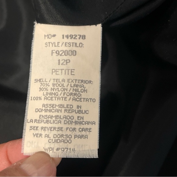 Sag Harbor Dark Gray Women's Blazer Size12 - Picture 5 of 11